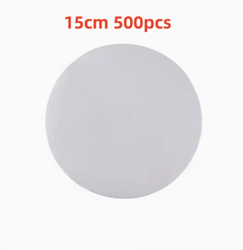 500 buc suqare rotund alb chifle de bambus pentru aburi Căptușeală din hârtie Covoraș antiaderent pentru cuptor Hârtie pentru grătar pentru grătar Hârtie de copt pentru hamburger