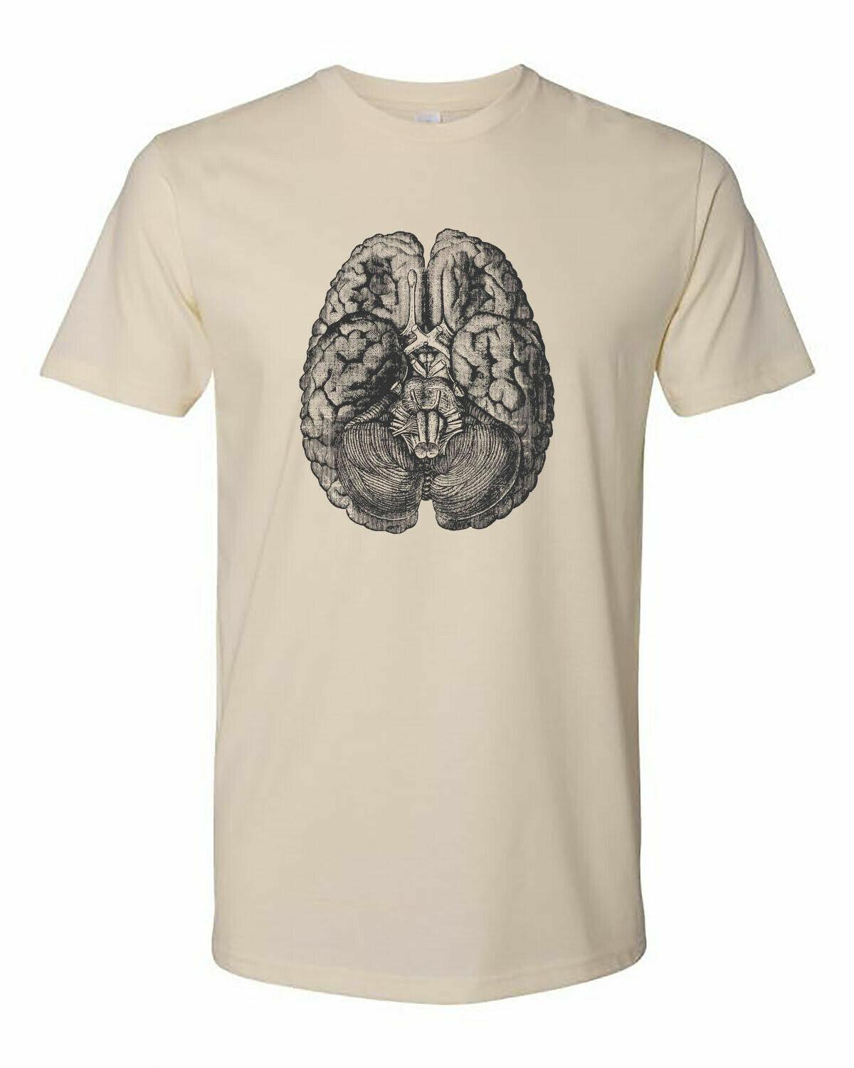 Коттедж Cult Clothing Футболка Хлопок Медицинская Анатомия Викторианское Искусство Мозг #4 XXXL