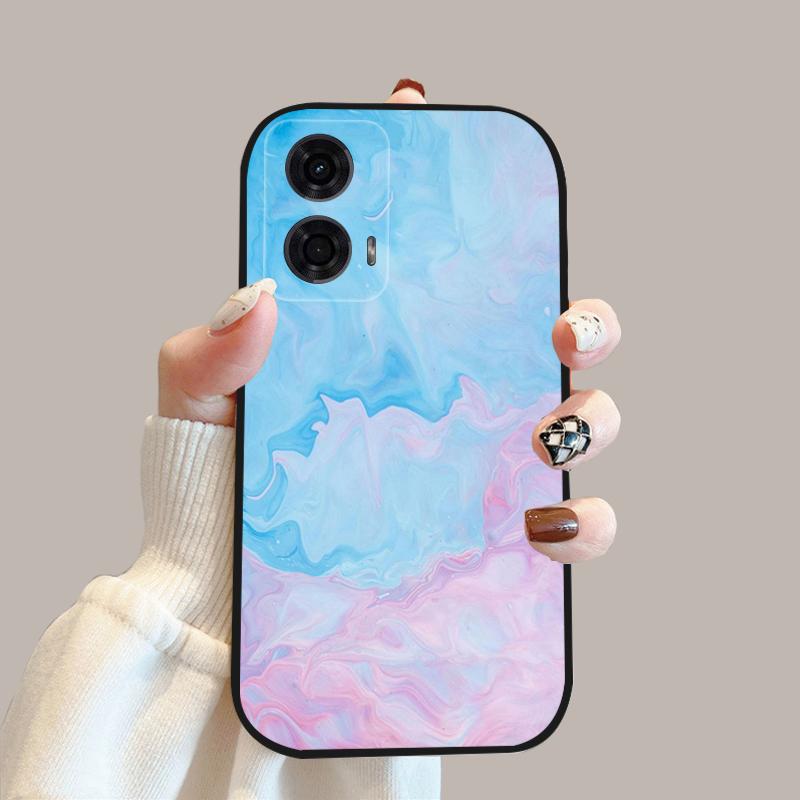 For Motorola Moto G24 Power 4G Case G 24 New Fashion Flower Silicone Soft Back Cover For Moto G04 G04s Phone Case MotoG04 Coque
