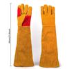 Fire Resistant Animal Handling BBQ Soldering Accessory Welding Gauntlets Works Gloves Welding Glove