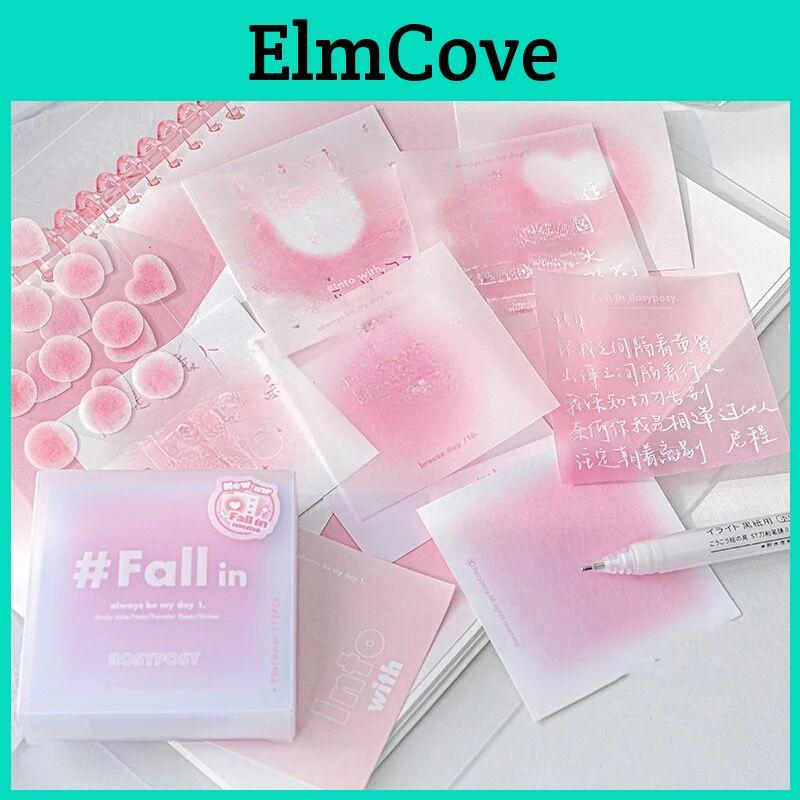 112 Sheetsbox Smudge Stained Kawaii Gradient Note Memo Pads Paper Scrapbooking Journal Material Paperlaria Stationery