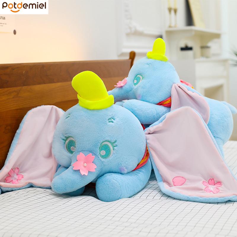 Neues 35/60cm Sakura Serie Liegender Kleiner Fliegender Elefant Plüschtier Niedliche Fliegende Elefantenpuppe Kinderschlafkissen