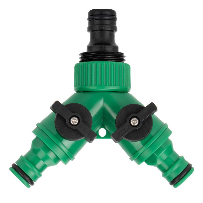 Y-Shaped 3-Way Quick Connect 1-Inch Soft Hose Valve with 4/6-Point Diverter Accessories