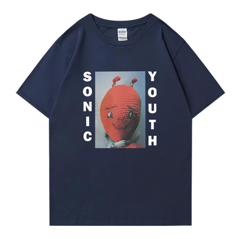 Hot sale Sonic Youth T shirt Crew Neck Oversized Unisex Women streetwear 100 Cotton short sleeve tshirts Unisex Funny Summer Tops