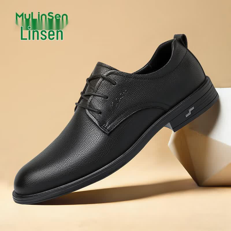 Mulinsen Men s Formal Leather Business Dress Shoes 42 чёрный