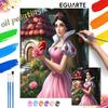 Snow White Apple Garden Oil Painting Art Painting Kit Handmade Diy Gift Home Decoration Wall Art Craft Set for Adult Leisure Projects