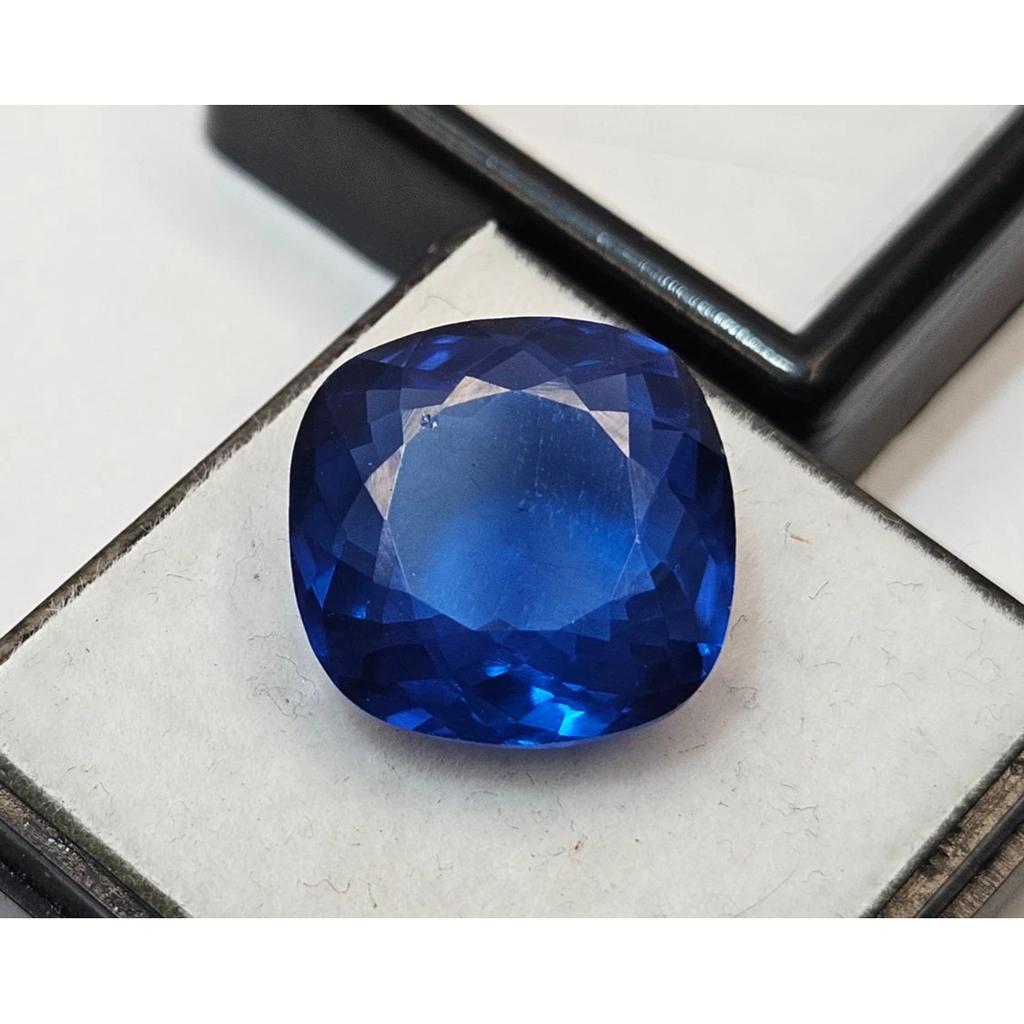 Beautiful Blue Sapphire & Stud Making Cushion Cut 11-12 Ct Loose Gemstone