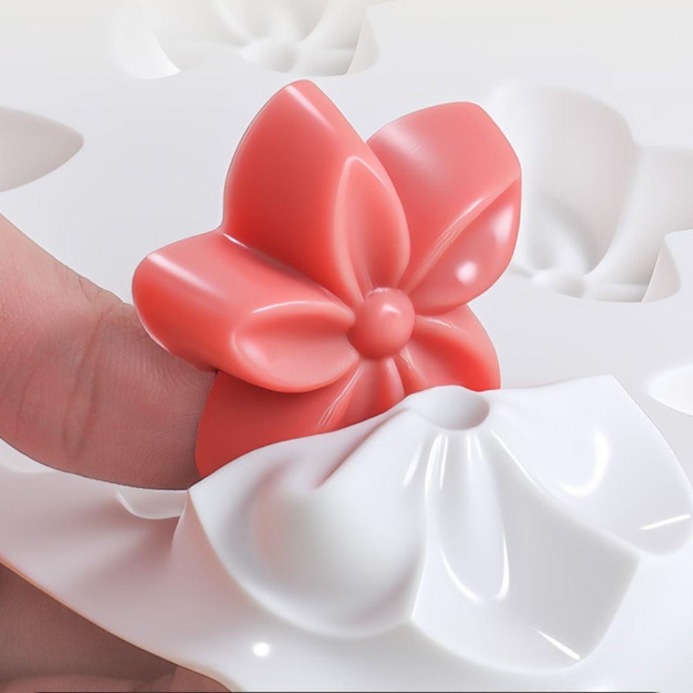 Food-Grade Silicone Flower Shaped Mold Reusable Heat-Resistant Cake Chocolate Mold BPA-Free Non-Stick DIY Cake Baking Tools