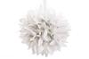 WHITE FLOWERS Ball On Ribbon | ART16385