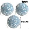 3 Pack of Christmas Tree Ornaments, Decorative Baubles for Indoor and Outdoor Use