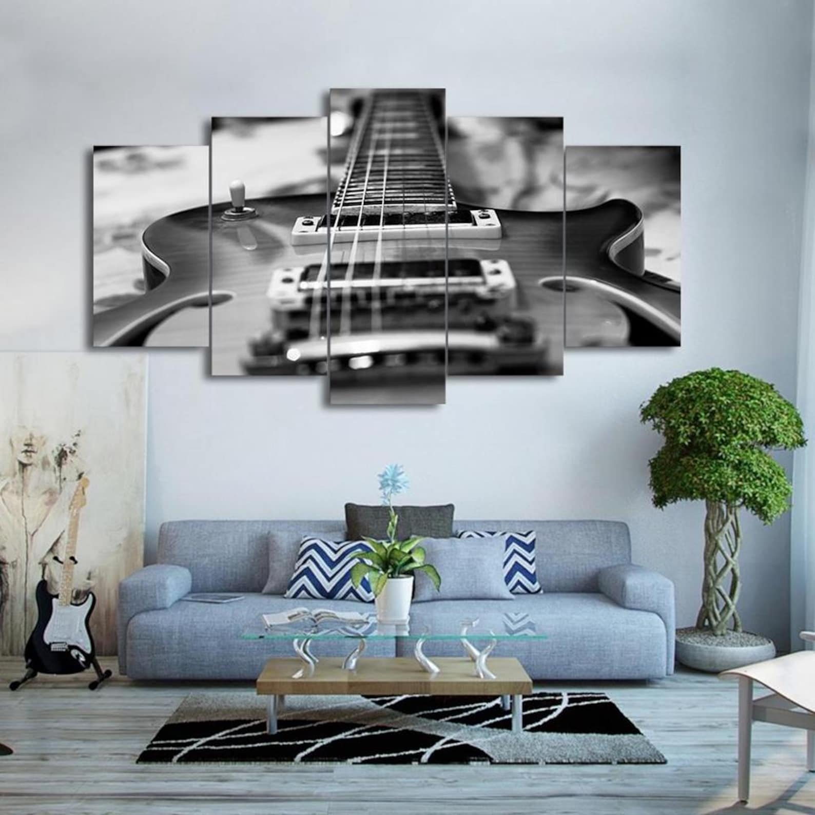

Interior Wall Art Decor 5 Panel Canvas Painting 20X35 20X45 20X55CM