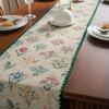 Dining Table Cotton  Linen Table Runner with Tassels