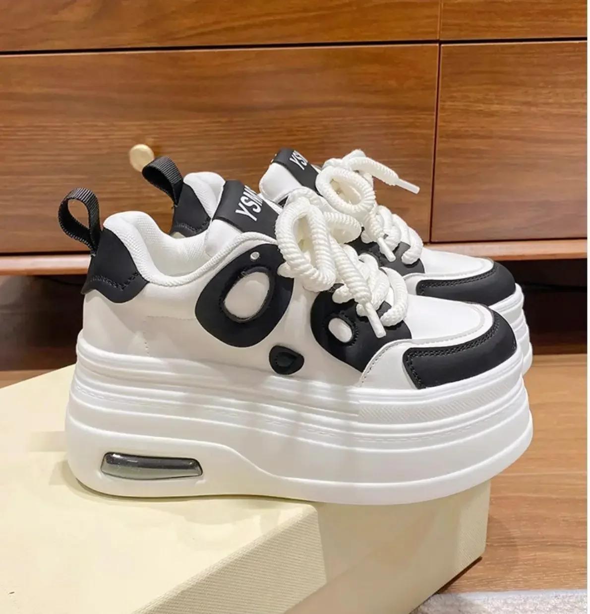 

Senior Sense маленькие белые туфли женские новые легкие туфли на платформе повседневные туфли на небольшой высоте внутри женские туфли 40 чёрный