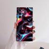 Płynny Wzór Świetlny Etui Na Telefon Dla Samsung Galaxy S25 S24 S22 S23 Ultra S21 S20 Plus 5G Matowe Antypoślizgowe Pełne Miękkie Etui
