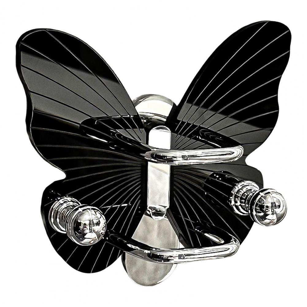 Comb Holder Self-Adhesive Wall-mounted Butterfly Shape Comb Storage Rack With Hook Strong Load-bearing Sturdy Hairpin Rack