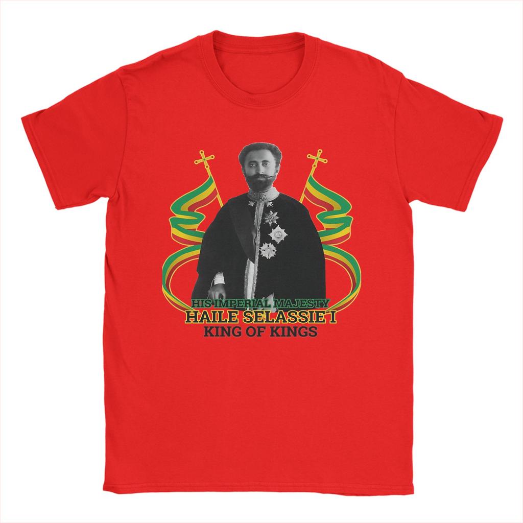 Ihm Haile Selassie I Limitierte Auflage T-Shirt Sommer Hip Hop T-Shirts Unisex Atmungsaktiv Übergröße Kleidung Kurzarm Oberteile