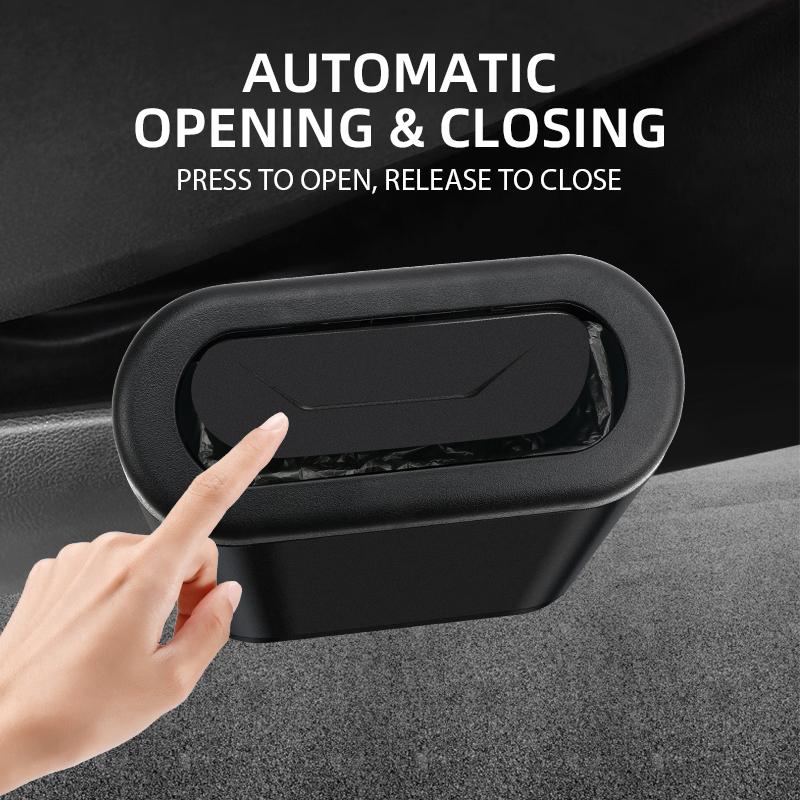 For VOLKSWAGEN VW Portable Car Trash Can Hanging Mini Garbage Storage Box For Volkswagen GOLF MK6 Polo Tiguan VW GTI CADDY PASSA