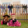 Stunning Halloween Bow Decoration With Glowing Skeleton And Pumpkin Designs For Festive Parties