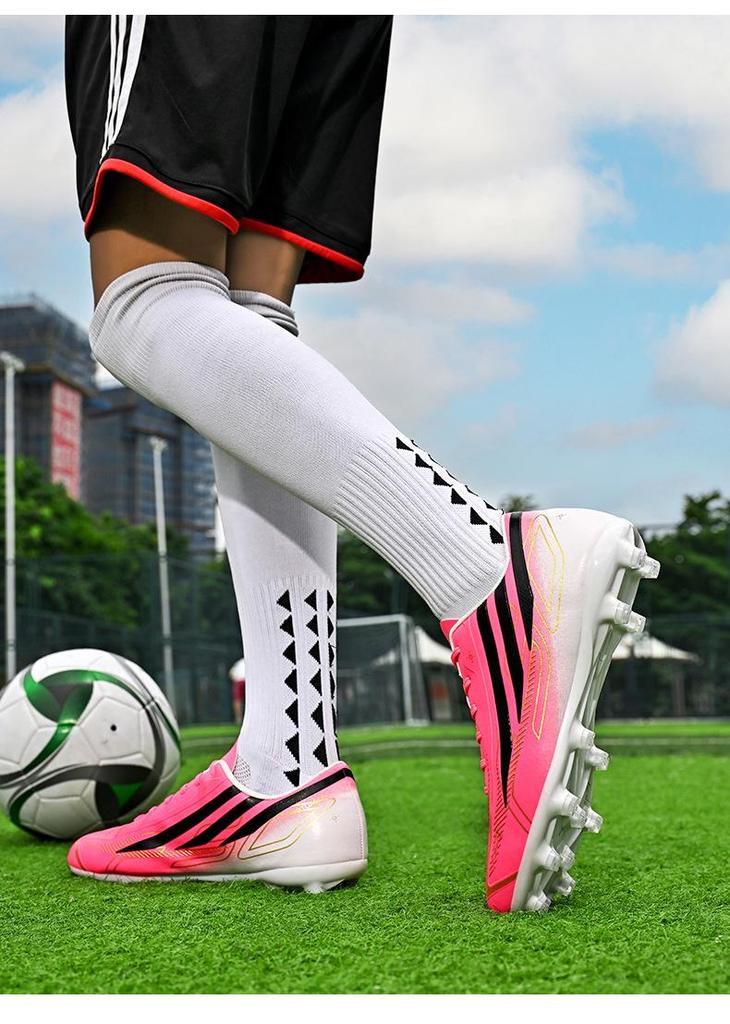 Unisex Fotballsko for Kryssgrensehandel med Lange Knotter for Kunstgress og AG: Passer for voksne, studenter, trening og konkurranse.