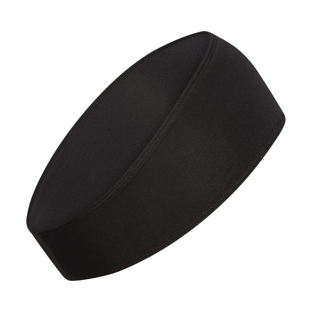 adidas Alphaskin Wide Fit Sport One Size Headband, Black/White,