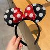 Mouse Ears Headband Girls Polka Dot Bow Sparkling Cartoon Hairdband Holiday Party Travel Hair Accessories Festival Party
