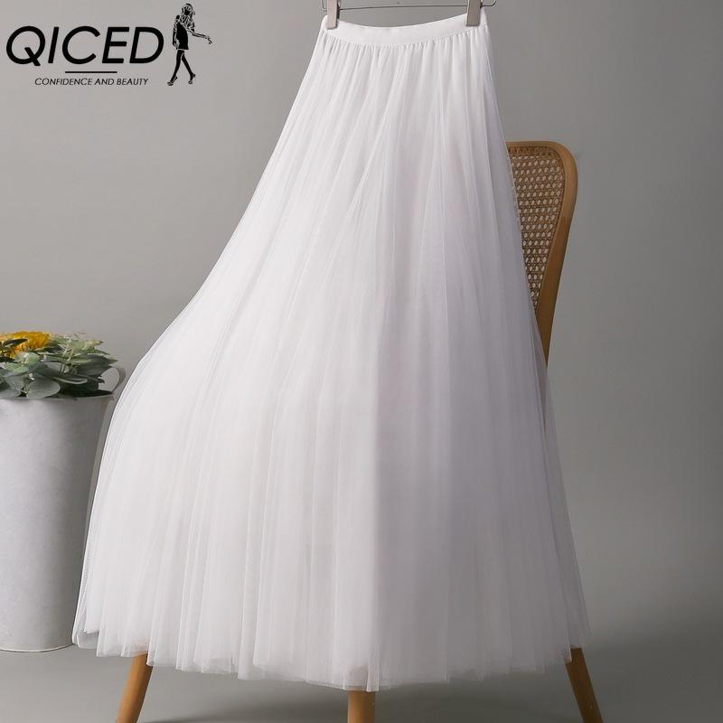 QICED 28 цветов Женская модная повседневная летняя весенняя юбка S