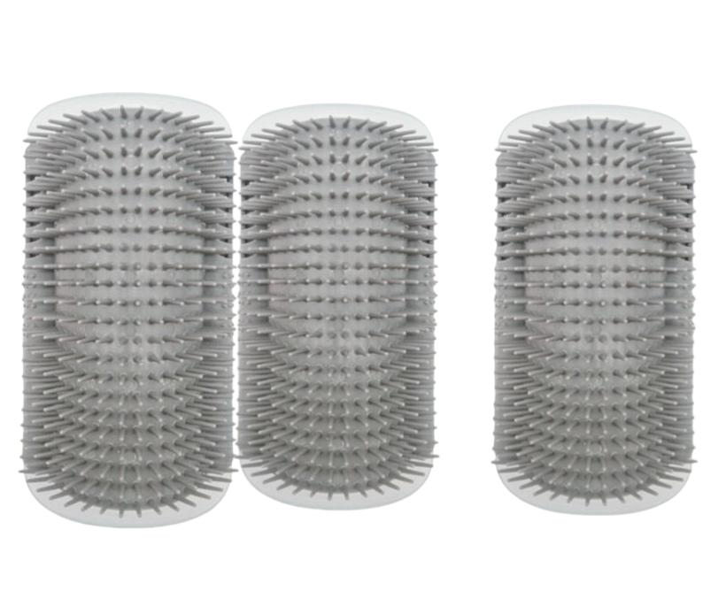 1/2 Pack Wall Corner Cat Groomer, Massage Combs for Short  Long Fur Face Scratcher and Softer Massager Toy for KittensPuppies