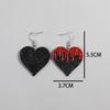 Valentine's Day Creative Lava Heart Acrylic Earrings for Women New Glitter Melting Love Dangle Earring Sweet Jewelry Gifts