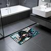 ANIME B-Blue Lock Floor Mat Absorbent Floor Mat Non-Slip Entrance Rug for Bathrooms Restrooms and Toilets