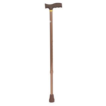 Elderly Trekking Pole Lightweight Foldable Aluminum Alloy Adjustable Length 4-Section Climbing Walking Hiking Travel Plastic