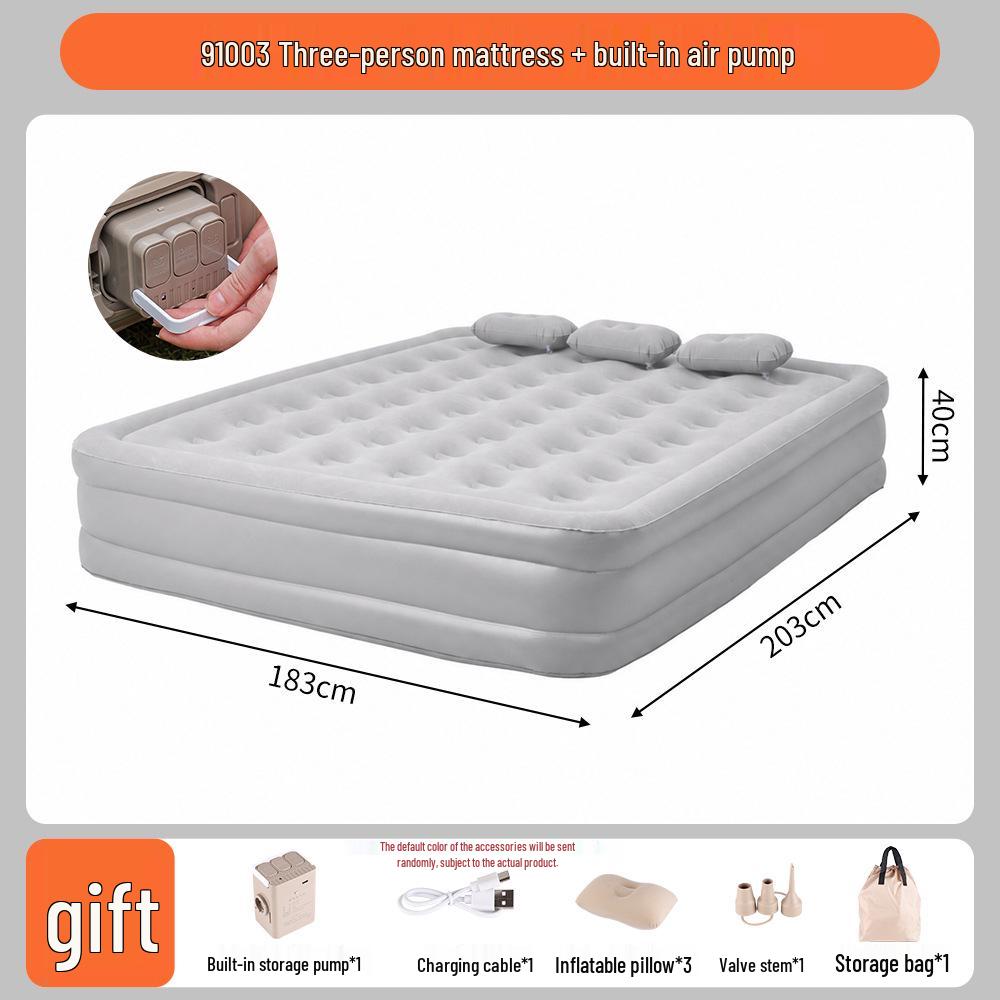 Popular Outdoor PVC Inflatable Mattress with Detachable Backrest Sofa Bed