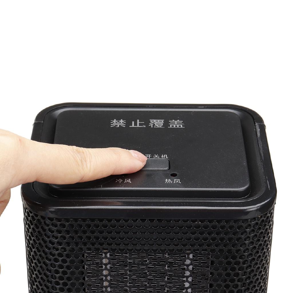 AC 220V Electric Space Heater/Portable Cooling Fan Table Handy Air Warmer Cooler Summer Winter Air Vent Fan for Home