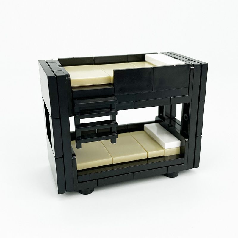 MOC Small Modern Home Particle Sofa TV Cabinet Interior Decoration Furniture DIY Building Blocks