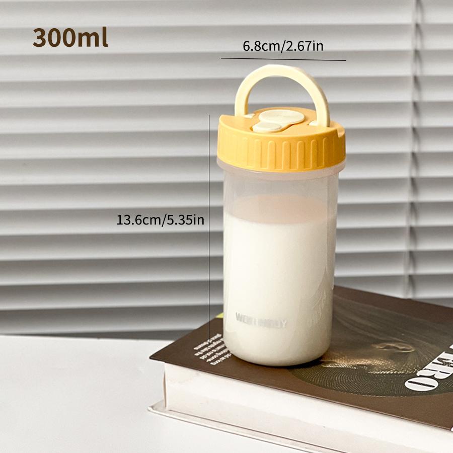 Clear Plastic Water Cup Tumbler Outdoor Portable Heat-Resistant Drinking Cup For Students Leak Proof Juice Beverage Coffee Cup