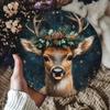 Vintage Metal Christmas Art Reindeer Wall Decor for Cafe Bar Home