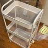 Oujiewang 3-Tier Carbon Steel Rolling Cart