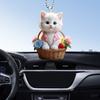 Christmas Car Accessories Hanging Decoration Lightweight Cat Shape Design with Lanyard Christmas