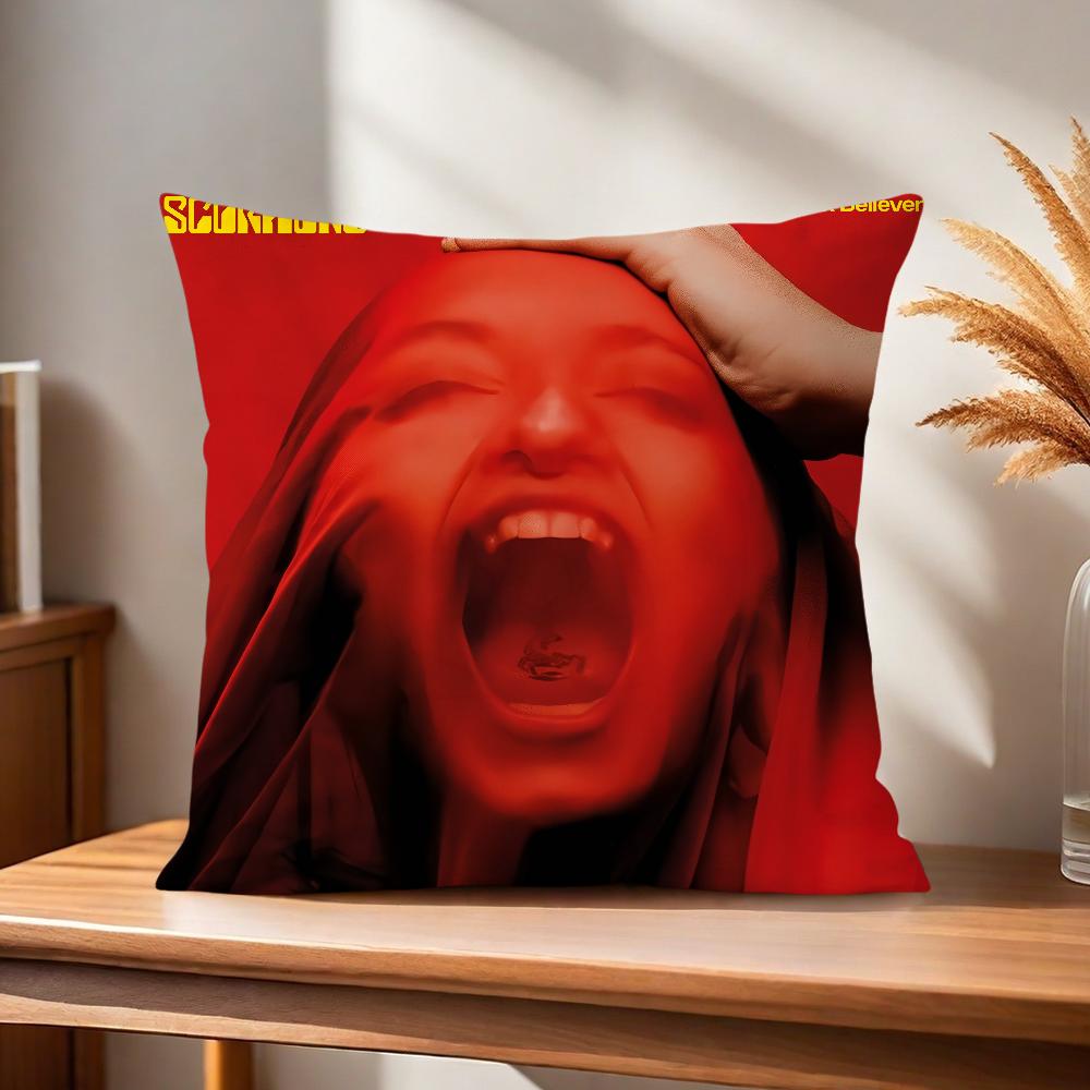 Cushion Cover S-ScorpionS Comfortable Soft Pillow Case for Sofa Band Living Room Home Office Decor and Protective Covers
