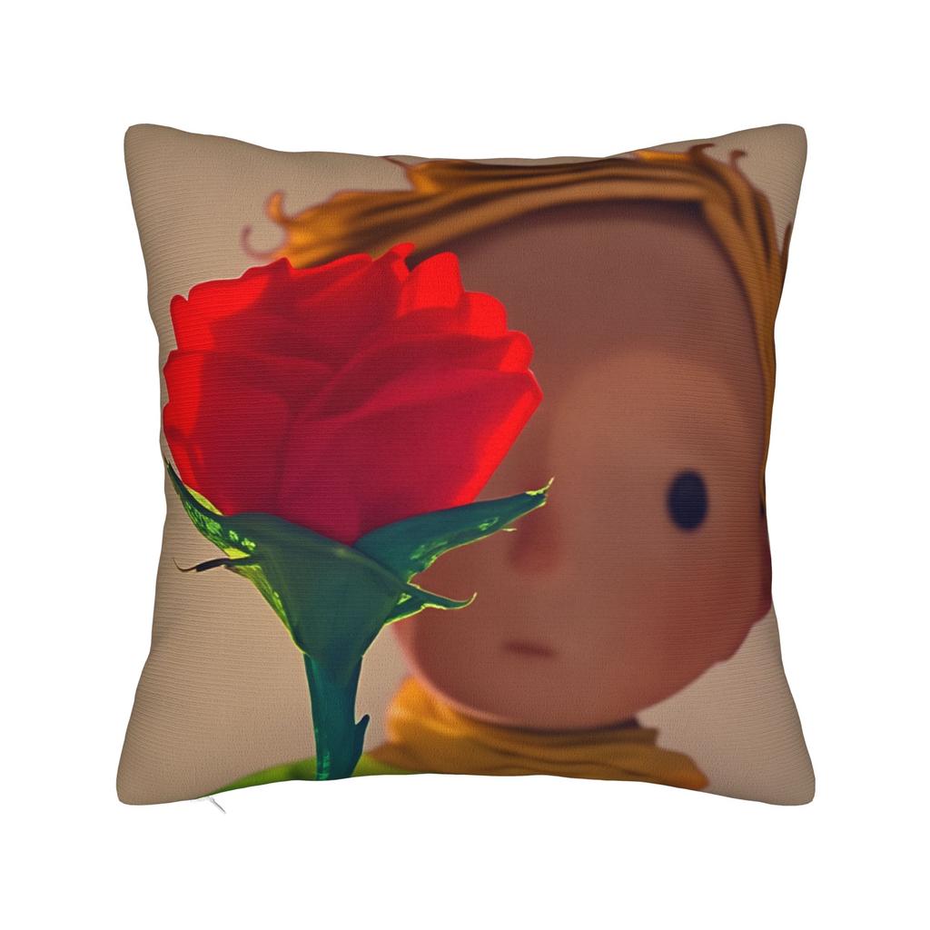 The Prince Fox Rose Pillow Case Soft Pillow Cover For Sofa Home Decoration Morden Pillowcases