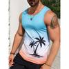 Summer Daily Casual Men's Sleeveless T-shirt Hawaiian Men's Tank Top Street Fashion Men's Tank Top