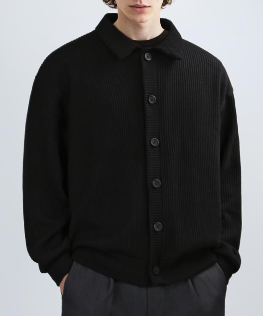 Veryvain Ravine Collar Cardigan (Black)