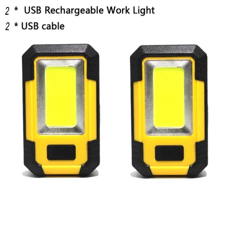KDULIT 4000mah Led Work Light Rechargeable Super Bright COB Flashlight With Magnetic Portable Outdoor Camping Emergency Lamp