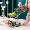 HUIHUADU 3-Tier Nordic Glass Serving Platter