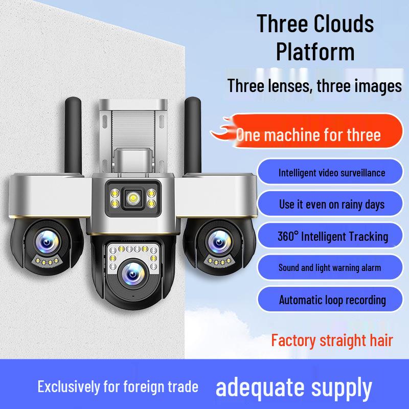 V380 Solar 4G 360° HD Dual Lens Camera with Full-Color Night Vision and Low Power Monitoring