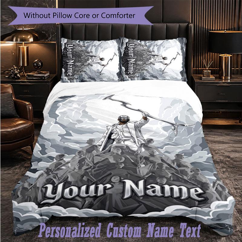 Personalized 3Pcs Bedding SetThe Weeknd Custom Text Duvet Cover Pillowcase Set Bedroom Gift
