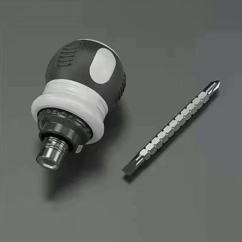 Ratchet Screwdriver Set Dual-Purpose Short Shaped Radish Head Screwdriver High Hardness Labor-Saving Screwdriver Diy Tools