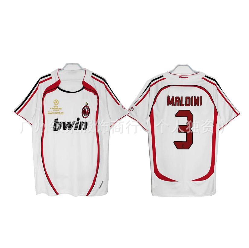 AC Milan retro jersey 0607 season Kaka Maldini Ronaldini Ronaldinho Pirlo collector's edition football jersey