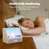 Sunrise Alarm Clock with Night Light White Noise Nature Inspired Sleep Sounds BT Music Wake Up Light Dimmable Atmosphere Lamp
