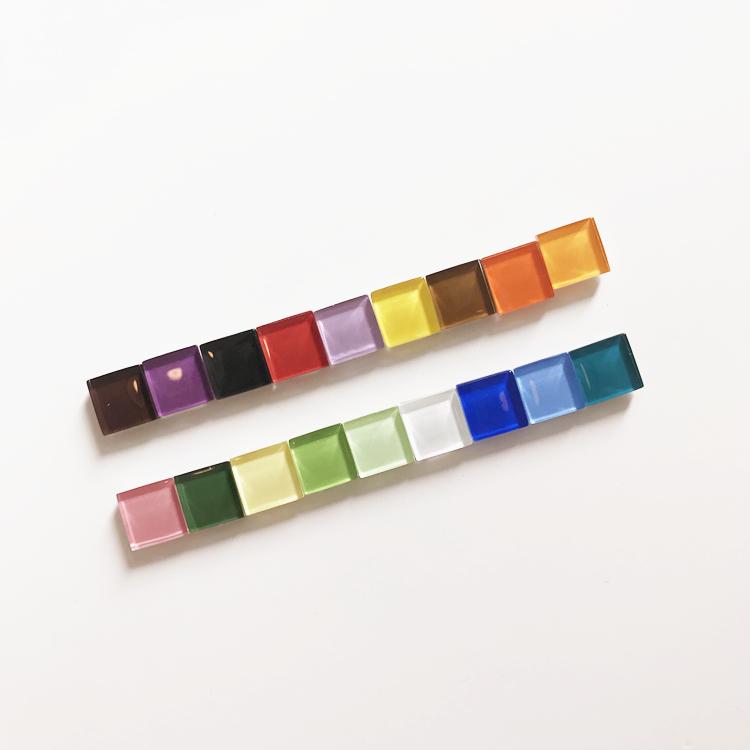 

Stylish Glass Mosaic Refrigerator Magnets - Creative Photo & Message Sticker Set