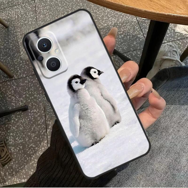 Penguin Snow Arctic Cute Animal For OPPO Reno 14F 13F 12F 11F 10 11 12 13 14 Pro 7 8 Lite 8T OPPO Find X5 X6 X8 X9 Pro Case